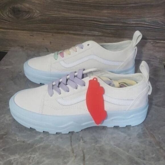 New Vans Sentry Old Skool Womens Platform Shoes Size 6.5 Chunky Pastel Festival - Picture 7 of 10